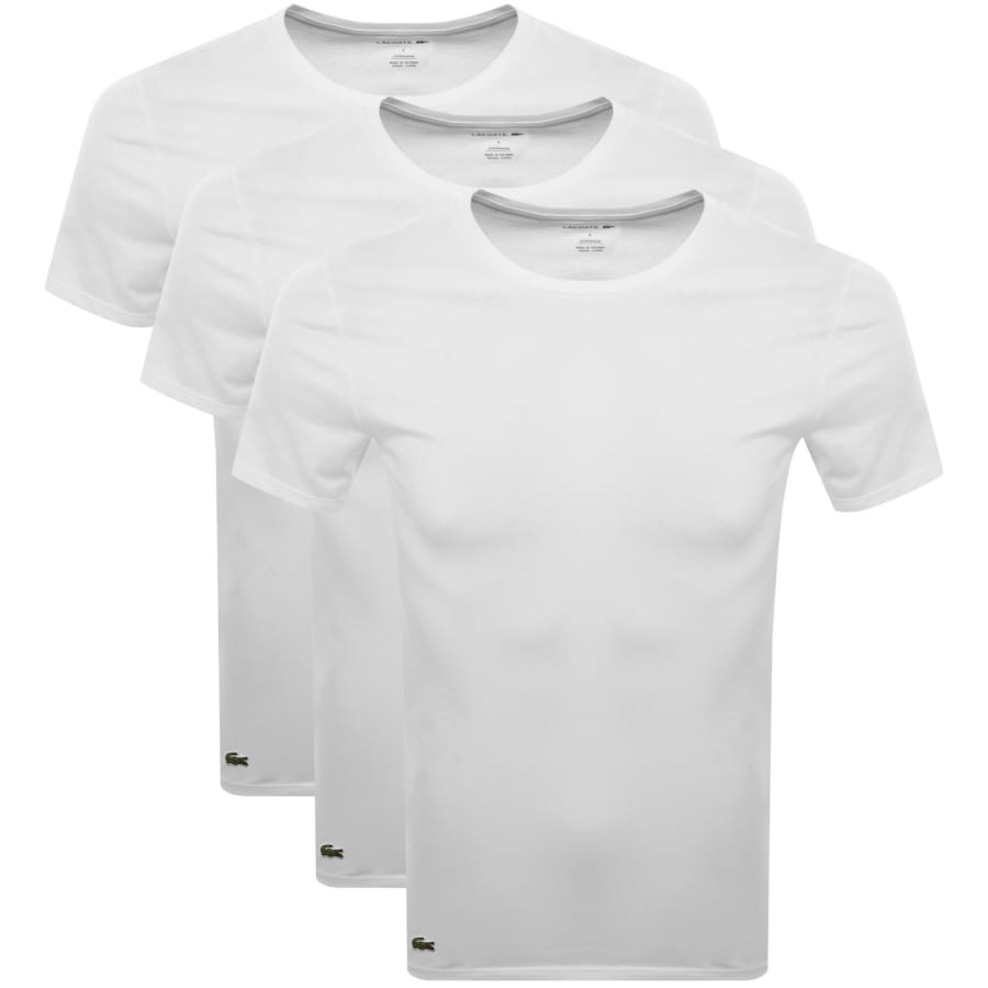 Lacoste 3 Pack T Shirts White | Mainline Menswear us